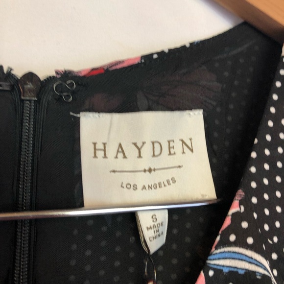 Hayden sz s floral retro pinup dress ruffle midi - Picture 4 of 7